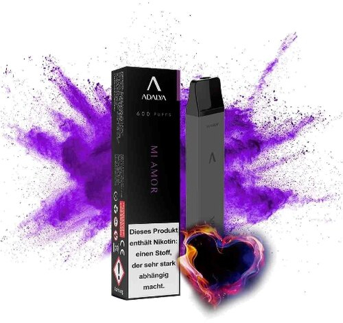 Adalya Vape Mi amor Einweg E-Shisha 12 mg Adalya Vape Mi amor Einweg E-Shisha 12 mg