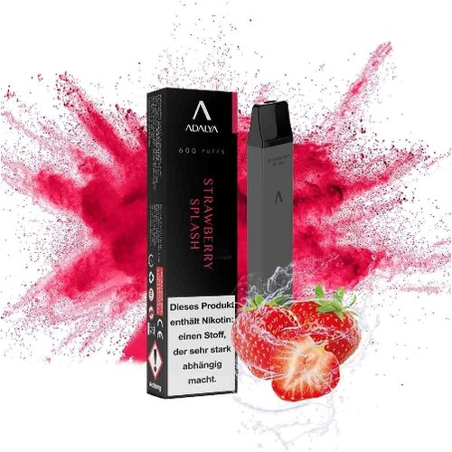 Adalya Vape Strawberry Splash Einweg E-Shisha 12 mg