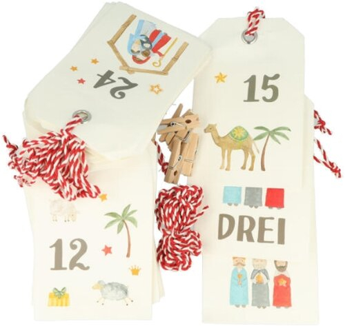 Adventskalender - Set mit Krippe Adventskalender - Set mit Krippe