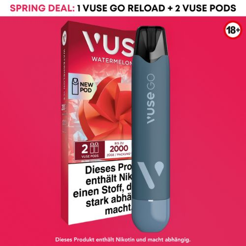 Aktion Vuse Go Reload + 1 Packung Watermelon Ice