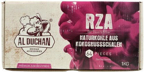 Al Duchan RZA Shisha Naturkohle 1kg Al Duchan RZA Shisha Naturkohle 1kg