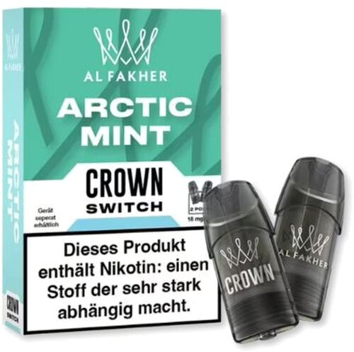 Al Fakher Crown Switch Pods Arctic Mint 2x2ml 18mg