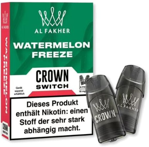 Al Fakher Crown Switch Pods Watermelon Freeze 2x2ml 18mg