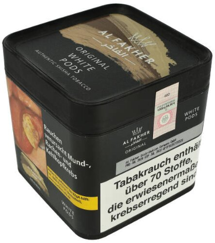 Al Fakher White Pods 1000g Shisha Tabak