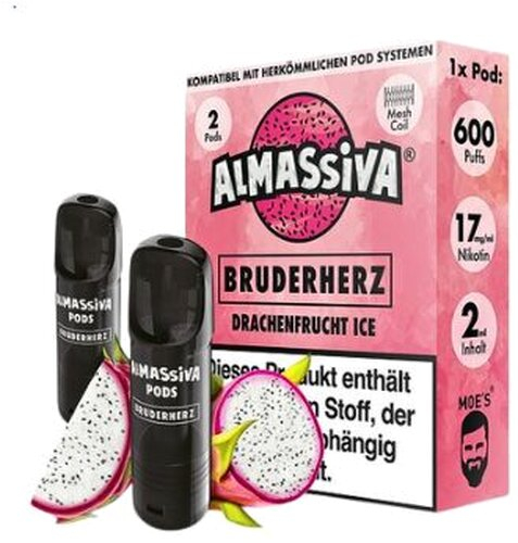 Al Massiva Bruderherz Prefilled Pod 2x2ml Dragonfruit Ice 17mg