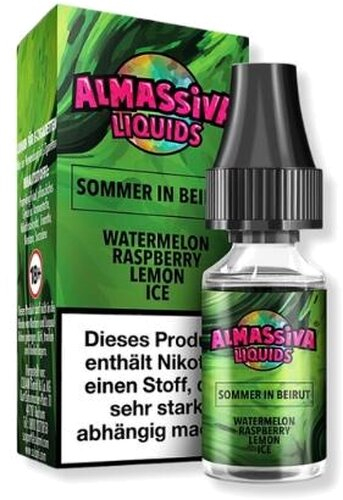 Al Massiva Sommer in Beirut Nikotinsalzliquid 10ml 17mg/ml Al Massiva Sommer in Beirut Nikotinsalzliquid 10ml 17mg/ml