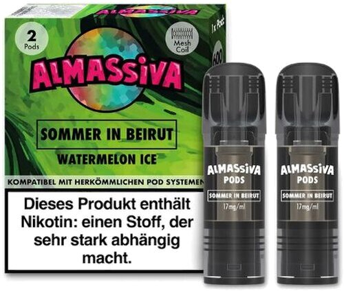 Al Massiva Sommer in Beirut Prefilled Pod 2x2ml Watermelon Ice 17mg
