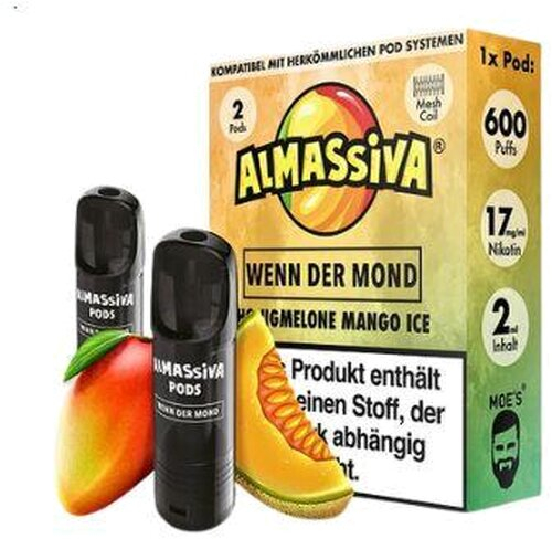 Al Massiva Wenn der Mond Prefilled Pod 2x2ml Honeymelon Mango Ice 17mg