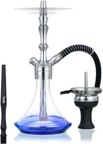 Aladin MVP 360 Blau und Clear Shisha 36 cm 1 Anschluss Aladin MVP 360 Blau und Clear Shisha 36 cm 1 Anschluss