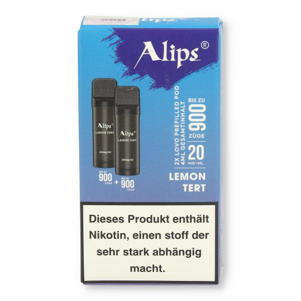 Alips Lovo Lemon Tert Prefilled Pods 2x2ml 20mg/ml Alips Lovo Lemon Tert Prefilled Pods 2x2ml 20mg/ml