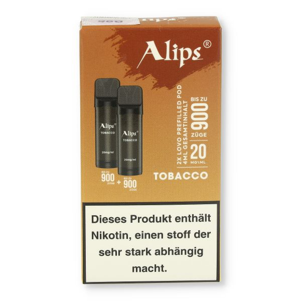 Alips Lovo Tobacco Prefilled Pods 2x2ml 20mg/ml Alips Lovo Tobacco Prefilled Pods 2x2ml 20mg/ml
