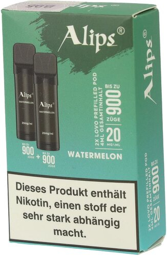 Alips Lovo Watermelon Prefilled Pods 2x2ml 20mg/ml Alips Lovo Watermelon Prefilled Pods 2x2ml 20mg/ml
