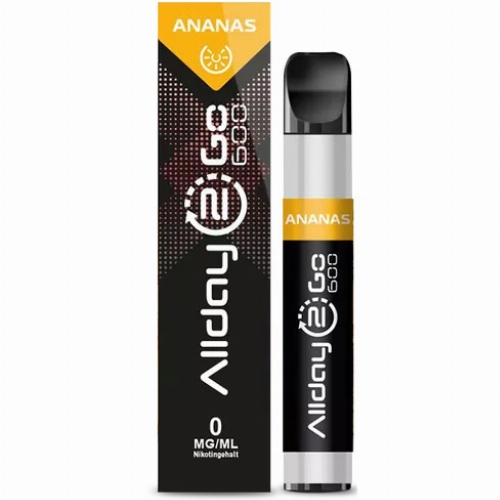 Allday 2 Go Einweg E-Zigarette Ananas Aroma 0mg Allday 2 Go Einweg E-Zigarette Ananas Aroma 0mg