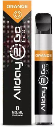 Allday 2 Go Einweg E-Zigarette Orange Aroma 0mg