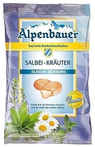 Alpenbauer Salbei Kräuter Bonbon 90g Beutel Alpenbauer Salbei Kräuter Bonbon 90g Beutel