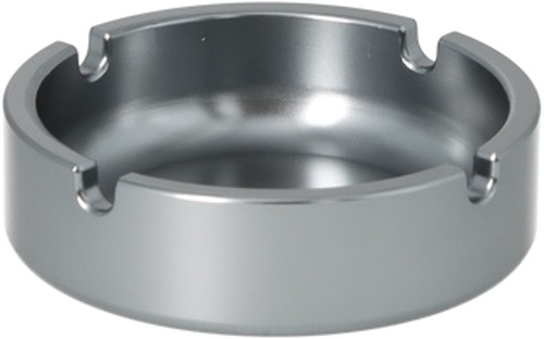 Aluminium Aschenbecher Silber Ø 10cm, H. 3cm