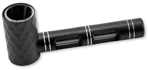 Aluminium Pfeife 11cm Schwarz