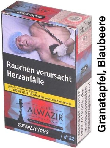 Alwazir Dejalicious No.22 Shisha Tabak 50g