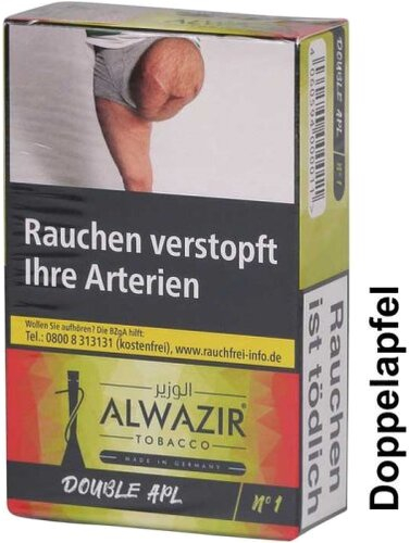 Alwazir Double Apl No.1 Shisha Tabak 50g Alwazir Double Apl No.1 Shisha Tabak 50g