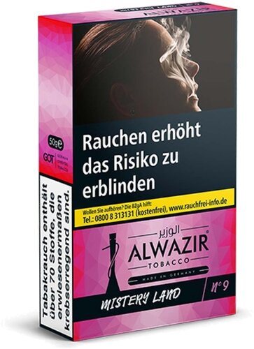 Alwazir Mistery Land No.9 Shisha Tabak 20g Alwazir Mistery Land No.9 Shisha Tabak 20g