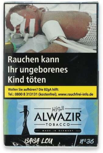 Alwazir Shisha Tabak Baba Lou No. 36 20g Alwazir Shisha Tabak Baba Lou No. 36 20g