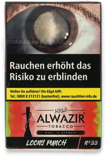 Alwazir Shisha Tabak Loony Punsch No. 33 20g Alwazir Shisha Tabak Loony Punsch No. 33 20g