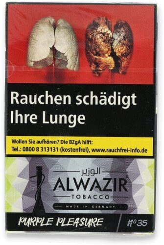 Alwazir Shisha Tabak Purple Pleasure No.35 20g Alwazir Shisha Tabak Purple Pleasure No.35 20g