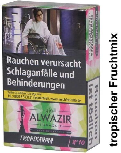Alwazir Tropikarma No.10 Shisha Tabak 50g Alwazir Tropikarma No.10 Shisha Tabak 50g