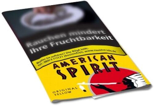 American Spirit Tabak Original Yellow 30g Päckchen Feinschnitt American Spirit Tabak Original Yellow 30g Päckchen Feinschnitt