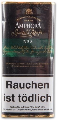 Amphora Pfeifentabak mit Aroma Special Reserve No.8 50g Amphora Pfeifentabak mit Aroma Special Reserve No.8 50g