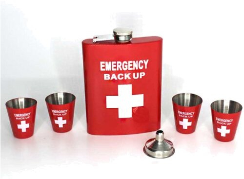 Angelo Flachmann Set Emergency back up 6oz. Angelo Flachmann Set Emergency back up 6oz.