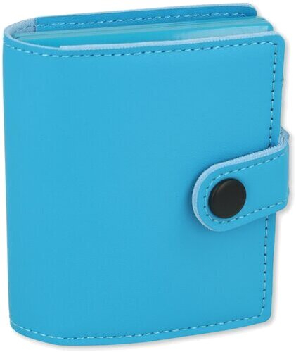 Angelo Metall Etui mit Geld und Kartenfach Blau