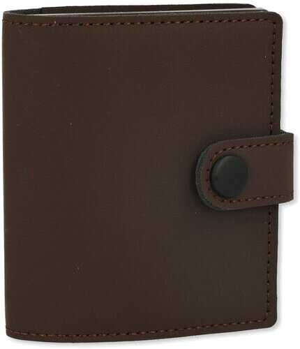 Angelo Metall Etui mit Geld und Kartenfach Braun