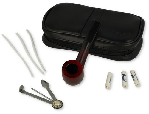 Angelo Pfeifen Einsteiger Set Tasche schwarz + Pfeife + Zubehör