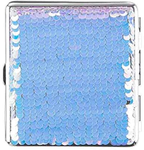 Angelo Zigaretten Etui Pailletten 20er blau Angelo Zigaretten Etui Pailletten 20er blau