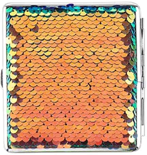 Angelo Zigaretten Etui Pailletten 20er orange