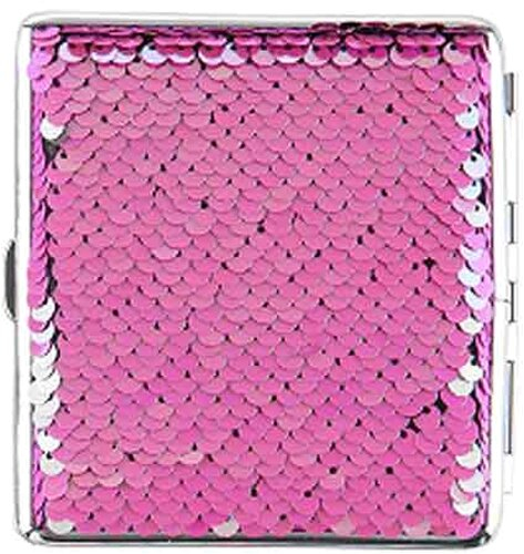 Angelo Zigaretten Etui Pailletten 20er rosa
