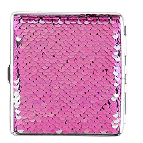 Angelo Zigaretten Etui Pailletten 20er rosa Angelo Zigaretten Etui Pailletten 20er rosa