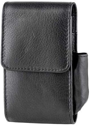 Angelo Zigarettenbox Leder schwarz