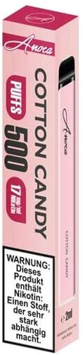Anoca 500 Einweg E-Shisha Cotton Candy 17 mg Nikotin