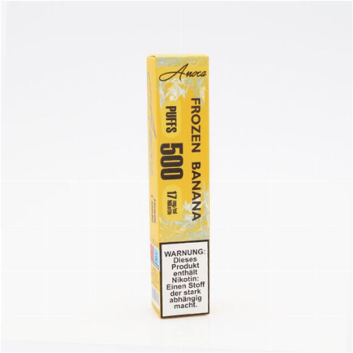 Anoca 500 Einweg E-Shisha Frozen Banana 17 mg Nikotin