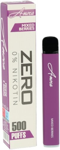 Anoca 500 Einweg E-Shisha Mixed Berries Zero ohne Nikotin