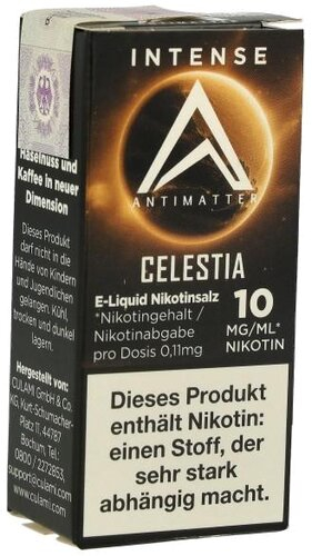 Antimatter Intense Nikotinsalzliquid Celestia 10ml 10mg Antimatter Intense Nikotinsalzliquid Celestia 10ml 10mg