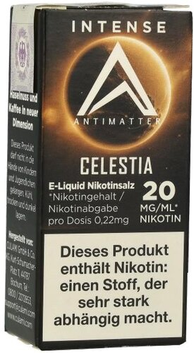 Antimatter Intense Nikotinsalzliquid Celestia 10ml 20mg Antimatter Intense Nikotinsalzliquid Celestia 10ml 20mg