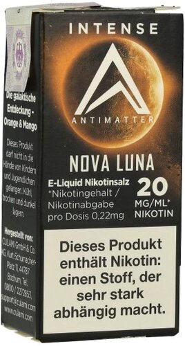 Antimatter Intense Nikotinsalzliquid Nova Luna 10ml 20mg Antimatter Intense Nikotinsalzliquid Nova Luna 10ml 20mg