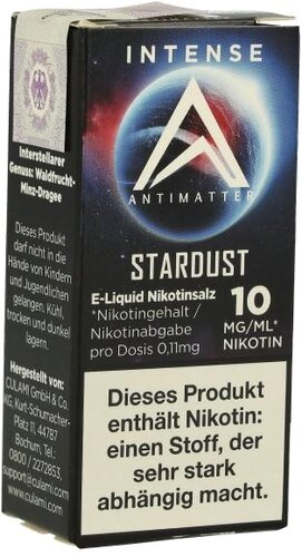 Antimatter Intense Nikotinsalzliquid Stardust 10ml 10mg Antimatter Intense Nikotinsalzliquid Stardust 10ml 10mg
