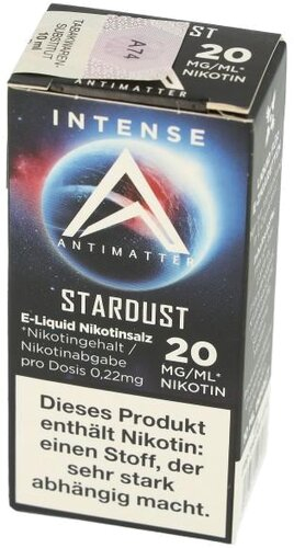 Antimatter Intense Nikotinsalzliquid Stardust 10ml 20mg Antimatter Intense Nikotinsalzliquid Stardust 10ml 20mg
