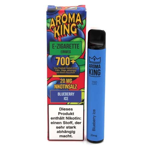 AROMA KING 700+ Blaubeere-Ice Einweg E-Shisha 20mg Nikotinsalz AROMA KING 700+ Blaubeere-Ice Einweg E-Shisha 20mg Nikotinsalz