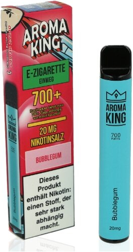 Aroma King 700+ Einweg E-Shisha Bubblegum 20 mg Nikotin