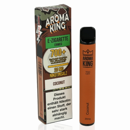 Aroma King 700+ Einweg E-Shisha Coconut 20 mg Nikotin Aroma King 700+ Einweg E-Shisha Coconut 20 mg Nikotin
